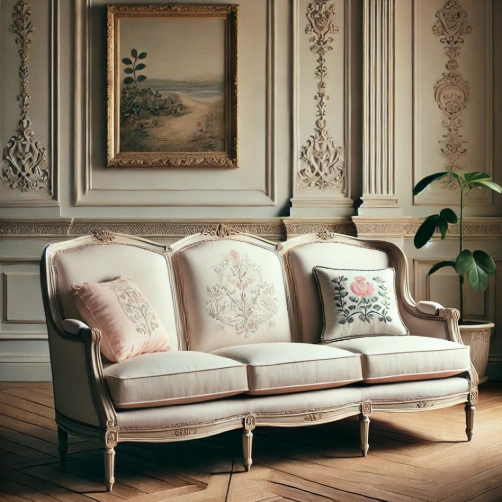 Gustaviansk soffa i klassisk svensk stil Gustaviansk soffa i klassisk svensk stil.