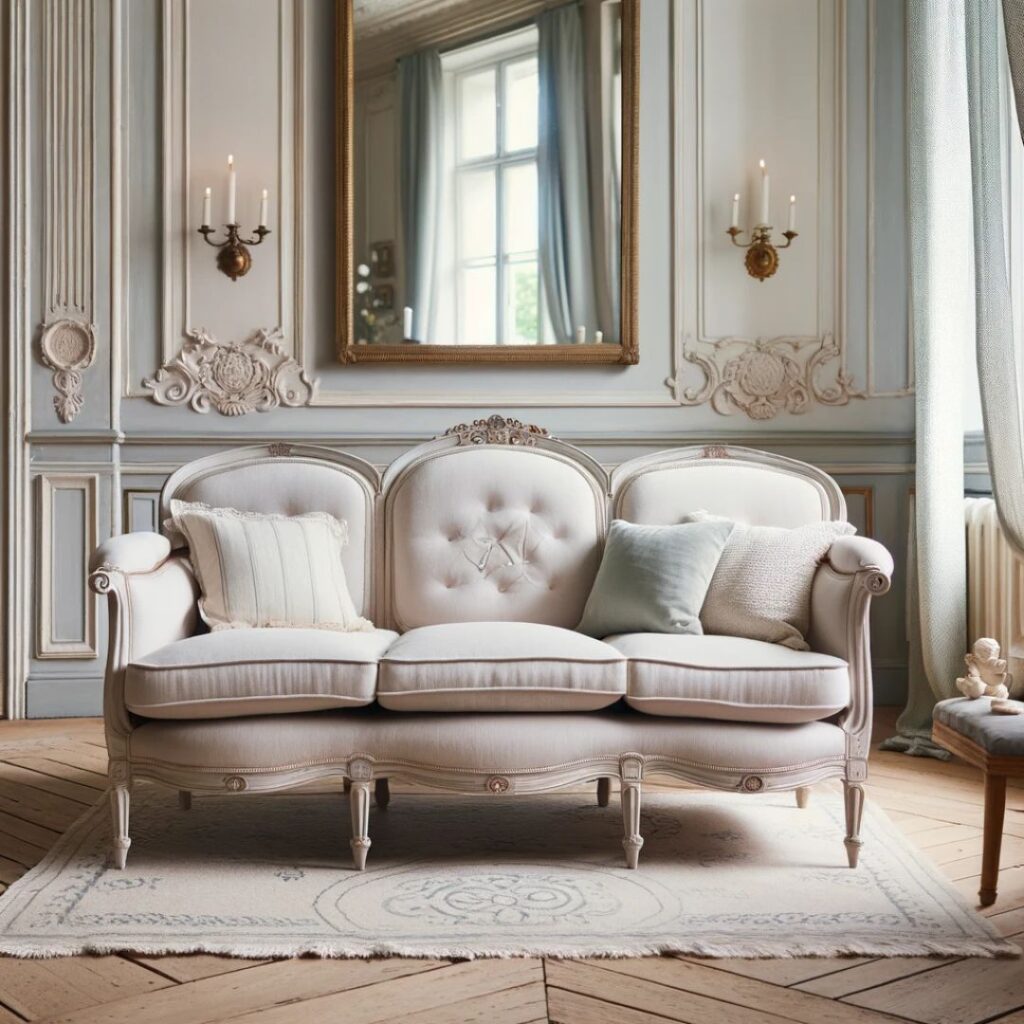Gustaviansk soffa i stilren design och minimalistisk stil Gustaviansk soffa i stilren design och minimalistisk stil.