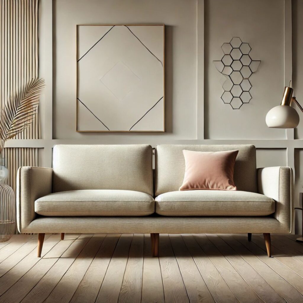 Stilren retro soffa i modern och retro inredning Stilren retro soffa i modern och retro inredning.