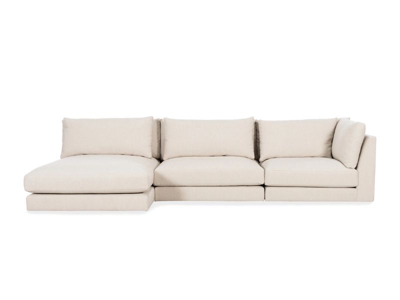 Lyon divansoffa 4‑sits vändbar Beige – modul med divan