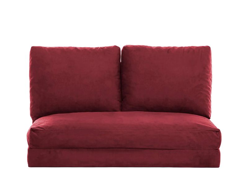 Florentine 2-sits Bäddsoffa i röd maroonfärg